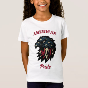 T-Shirt American Pride, Aigle bleu rouge patriotique