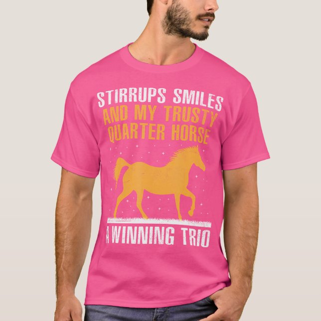 T-shirt American Quarter Horse Owner Horse Riding Horses R (Devant)