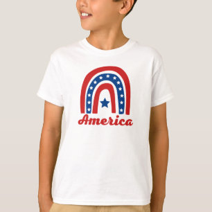 T-Shirt American Rainbow 4 Juillet