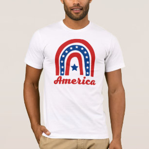 T-Shirt American Rainbow 4 Juillet