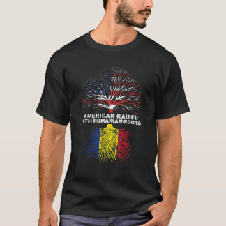 T-shirt American Raised With Romanian Roots