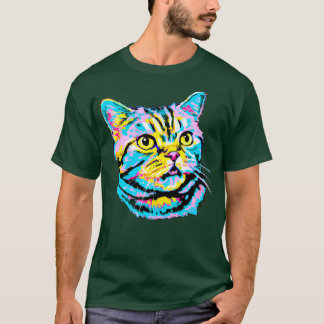 T-shirt American Shorthair Art Amoureux des chats Gif