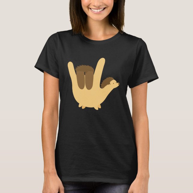 T-shirt American Sign Language I Love You Valentines  Kid (Devant)