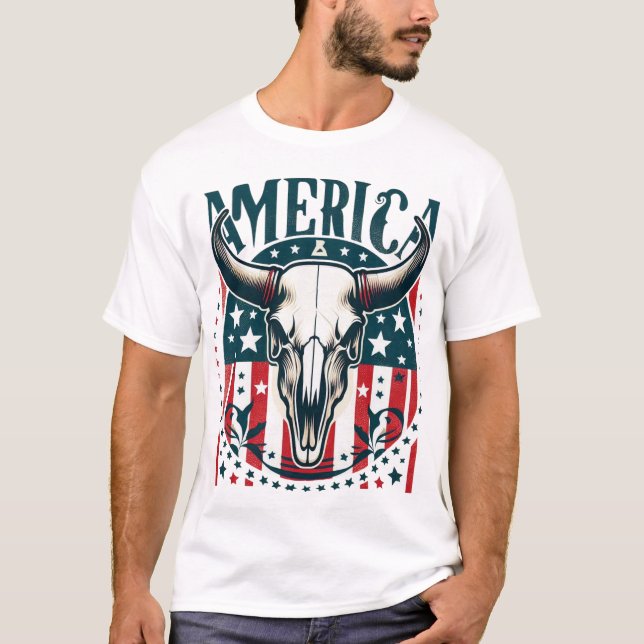 T-shirt American Steer (Devant)