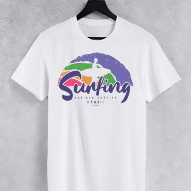 T-shirt American Surfing Hawaii (Créateur téléchargé)