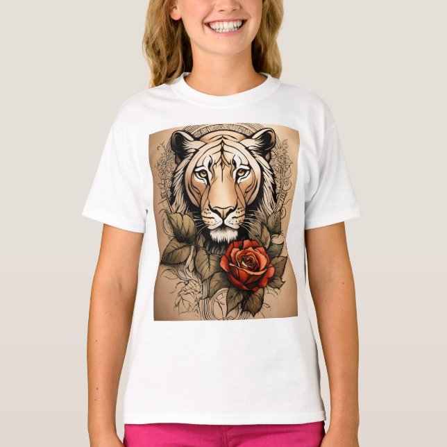 T-shirt American Traditional Tattoo Design - Bold, (Devant)