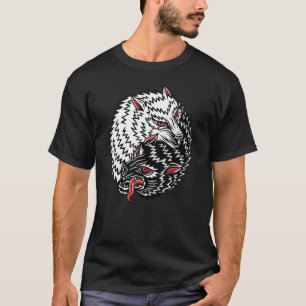 T-shirt American traditionnel Tattoo Old School Flash Wolf