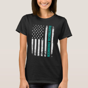 T-shirt American US Distressed Ingénieur électrique en