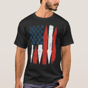 T-shirt American Usa Drapeau Firework 4 juillet Vintage Te