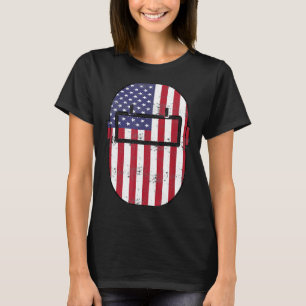 T-shirt American Welder Us Drapeau Soudage Hood Cadeau 4nf