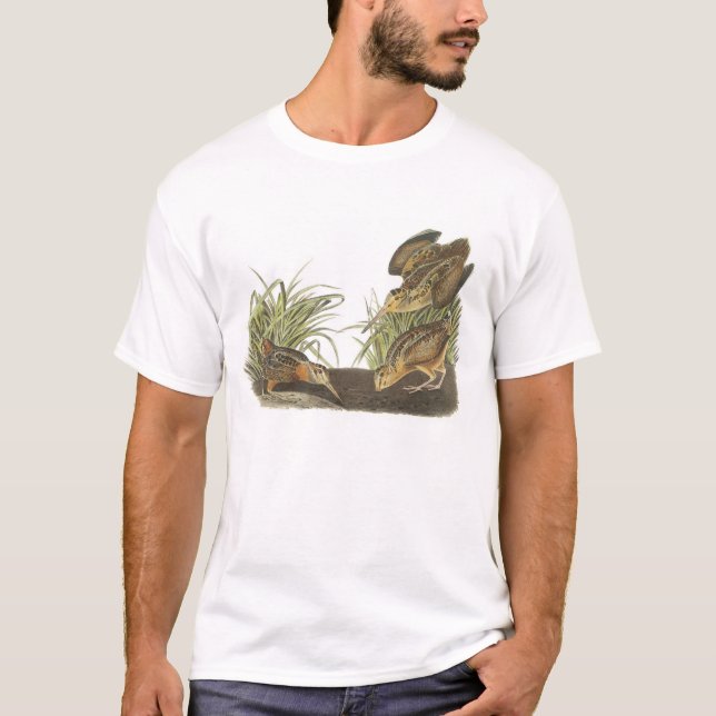 T-shirt American Woodcock par Audubon (Devant)