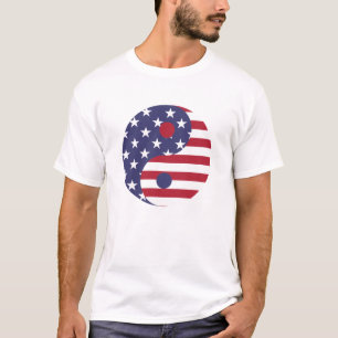 T-shirt American Ying et Yang