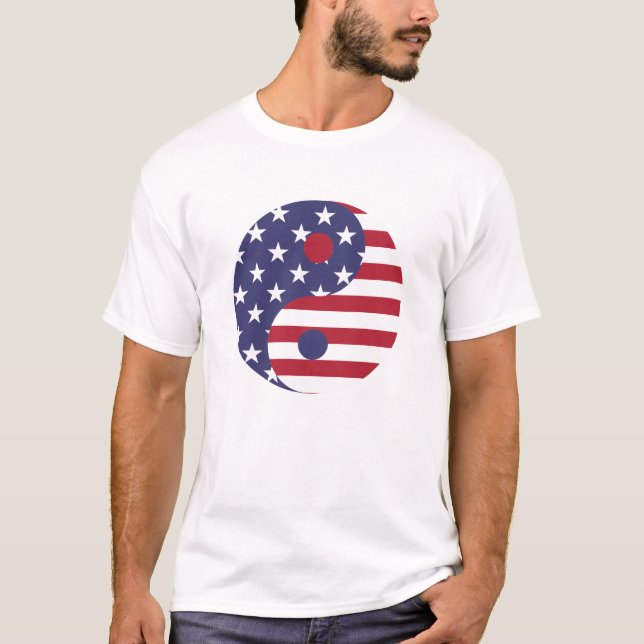 T-shirt American Ying et Yang (Devant)