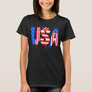 T-SHIRT AMERICANA GLITCH