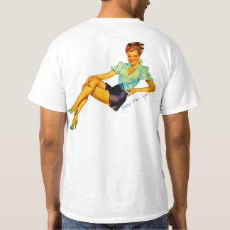 T-shirt Americana Retro 1950 Pin Up Girl