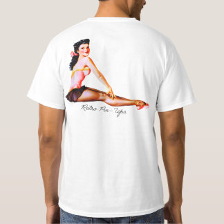 T-shirt Americana Retro 1950 Pin Up Girl Ballerina