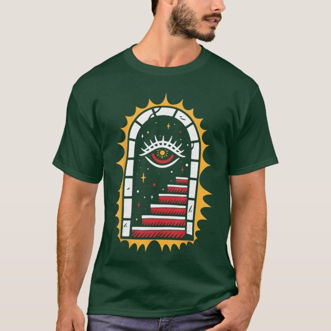 T-shirt Americanraditional Old Schoolattoo Flash Ink Stair (Devant)
