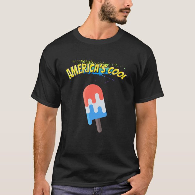 T-shirt American's Cool Ice Cream sarcastique plaisanterie (Devant)