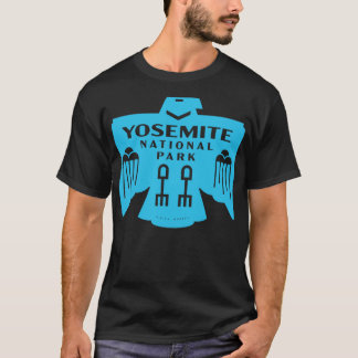 T-shirt Amérindien Bird Yosemite National Park Blue