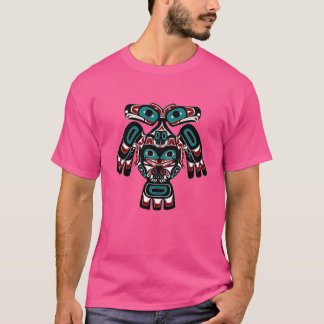 T-shirt Amérindien d'Alaska Indien Tlingit Aigle Ours C