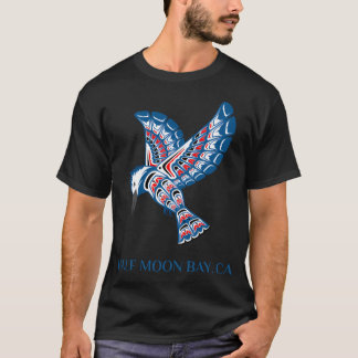 T-shirt Amérindien Demi Moon Bay Kingfisher Bird