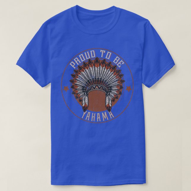 T-shirt Amérindien Fier de la tribu Yakama  (Design devant)