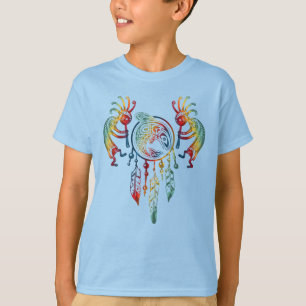 T-shirt Amérindien Kokopelli Whale Dreamcatcher 1