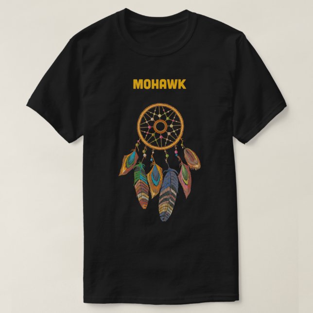 T-shirt Amérindien mohawk Retro Dream Catcher  (Design devant)