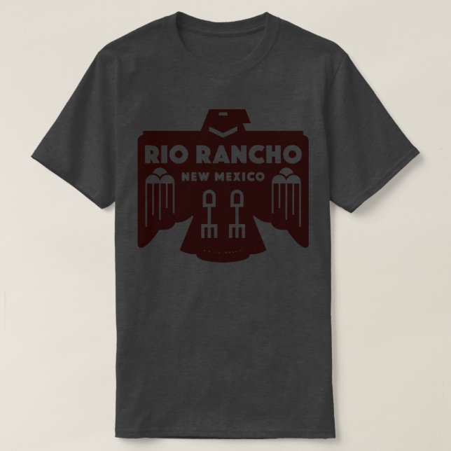 T-shirt Amérindien Rio Rancho Nouveau-Mexique Brown (Design devant)