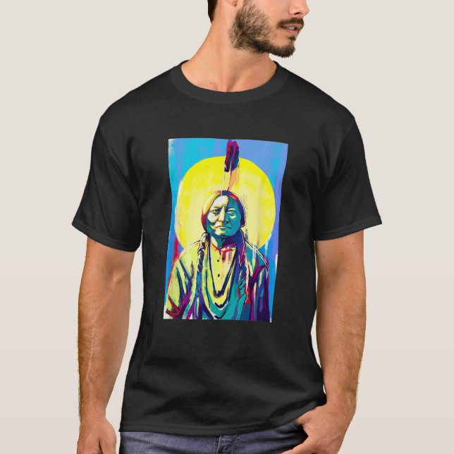 T-shirt amérindien Sitting Bull (Devant)