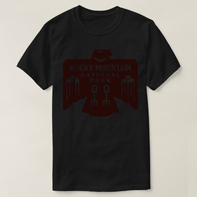 T-shirt Amérindiens Bird Rocky Mountain National Park (Design devant)