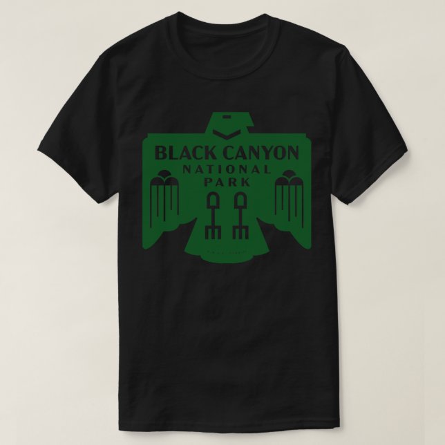 T-shirt Amérindiens Black Canyon National Park Gr (Design devant)