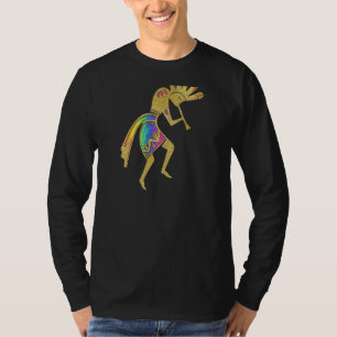 T-shirt Amérindiens Culture Danse Kokopelli 5 Ventilateur