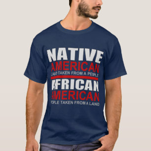 T-shirt Amérindiens et Afro-Américains