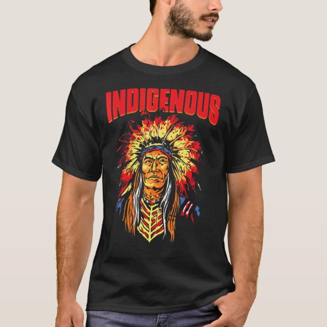 T-shirt Amérindiens Red Hand Indien T (Devant)