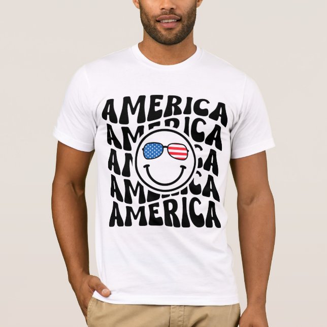 T-SHIRT AMÉRIQUE! (Devant)