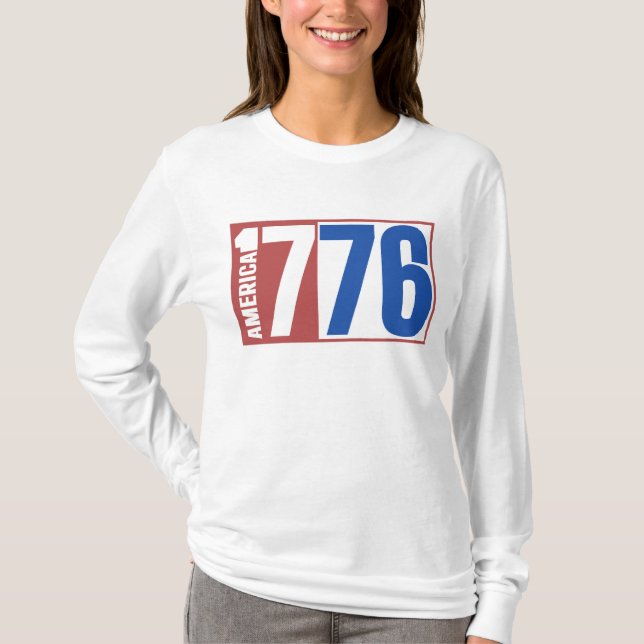 T-SHIRT AMÉRIQUE 1776  (Devant)