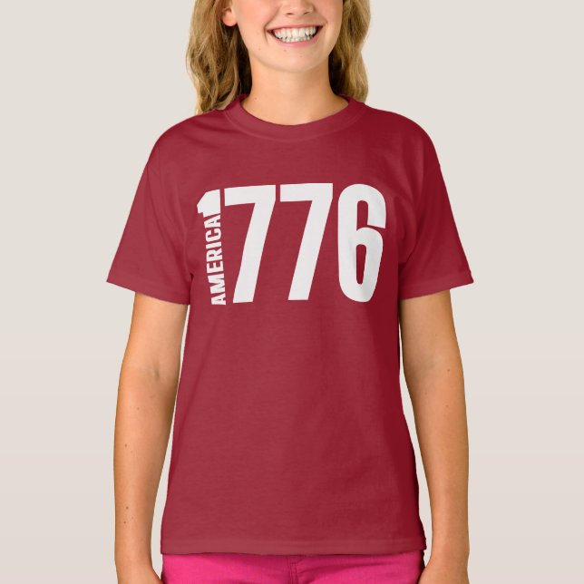T-SHIRT AMÉRIQUE 1776  (Devant)