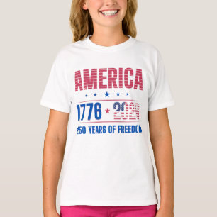 T-shirt AMÉRIQUE 1776 2026 250 ans de liberté 