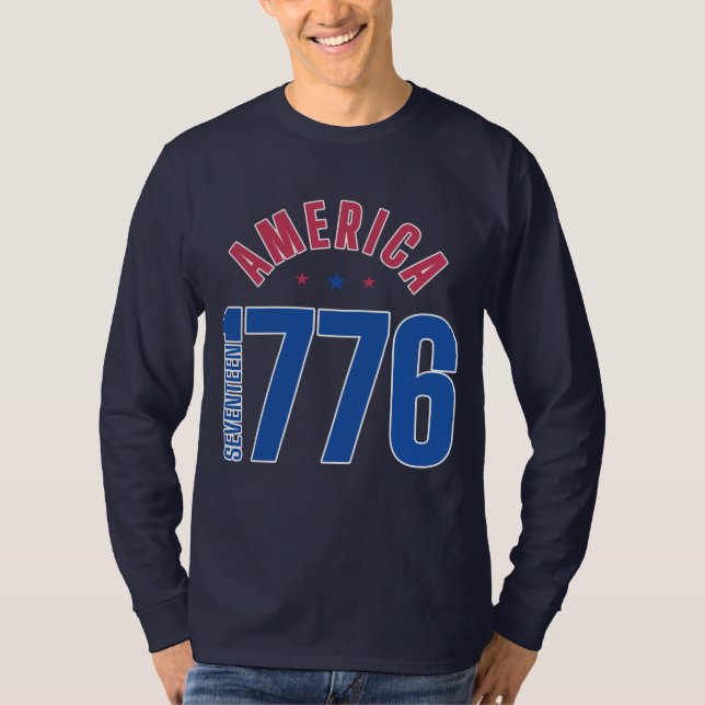 T-shirt AMÉRIQUE 1776 année de liberté  (Devant)