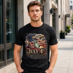 T-shirt Amérique 250 Aigle de la liberté 4 juillet
