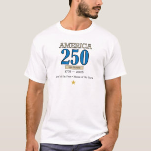 T-shirt Amérique 250 Ans 1776–2026 Aigle Patriotique Vinta