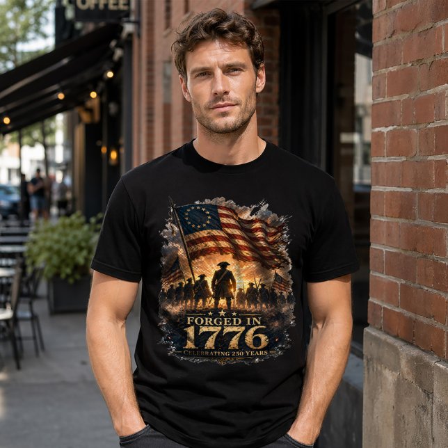 T-shirt Amérique 250 Forgée En 1776 (Créateur téléchargé)