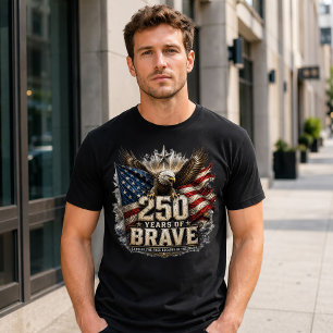 T-shirt Amérique 250 Terre des Braves 4 juillet