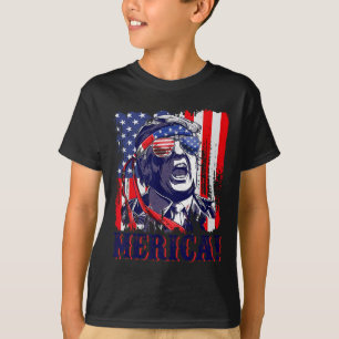 T-shirt Amérique 4 juillet Drapeau américain Murica Amériq
