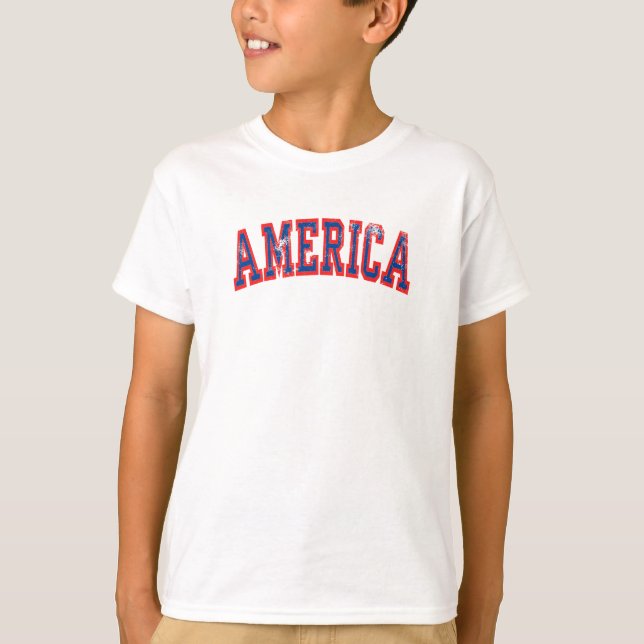 T-shirt Amérique 4 juillet États-Unis (Devant)