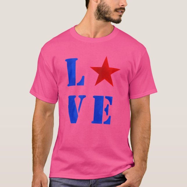 T-shirt amérique amour drôle (Devant)