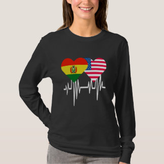 T-shirt Amérique Bolivie Couples Coeur