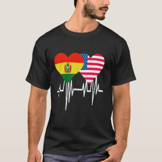 T-shirt Amérique Bolivie Couples Coeur