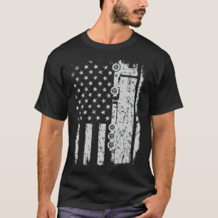 T-shirt Amérique camion bisexuel drôle cadeaux de porc